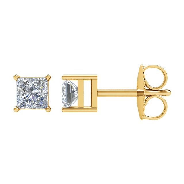 14K Yellow 1/5 CTW Natural Diamond Earrings