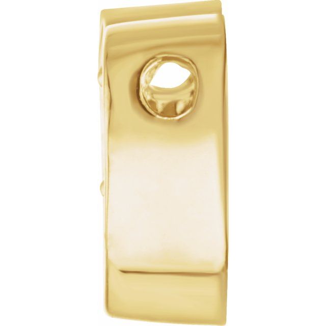 14K Yellow Natural Aquamarine Heart Slide Pendant