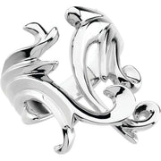14K White Freeform Ring