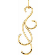 14K Yellow Freeform Pendant