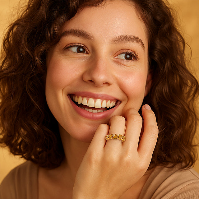 14K Yellow Natural Citrine Ring