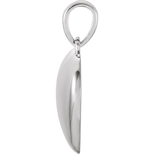 Sterling Silver 1/10 Ct Natural Diamond Heart Pendant
