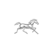 14K White Standardbred Trotter Pendant