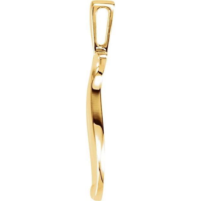 14K Yellow Freeform Pendant