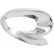 14k White Freeform Ring