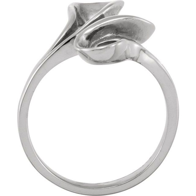 14K White Freeform Ring