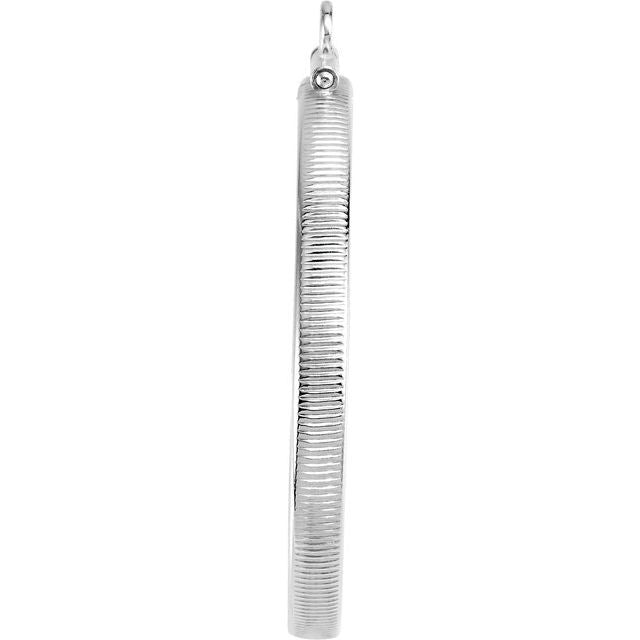 Sterling Silver Coin Frame Bezel Dangle for 38.2x2.8 mm Coin