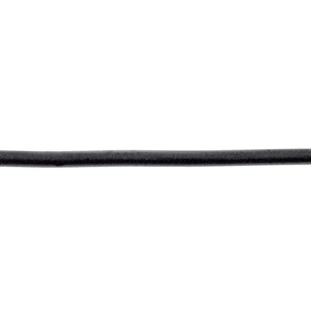 Sterling Silver 2 mm Black Rubber 20' Cord Necklace
