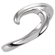 14K White Freeform Ring