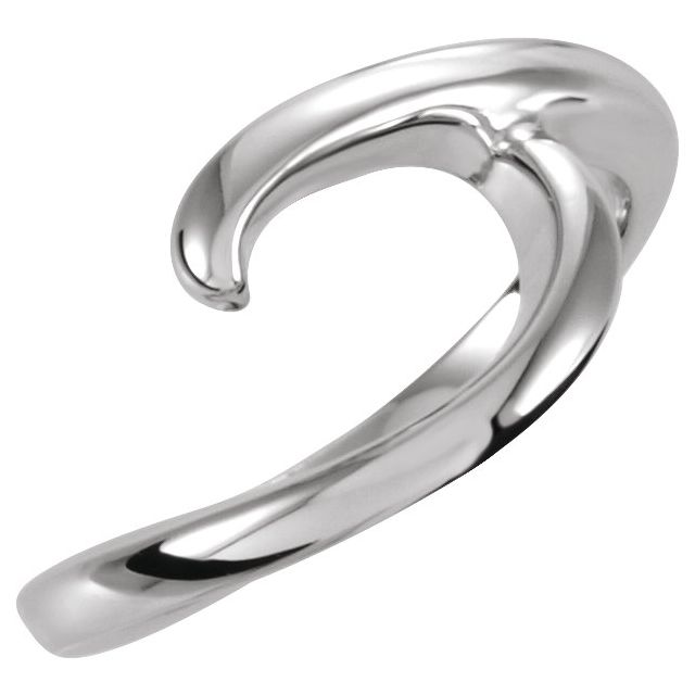 14K White Freeform Ring
