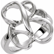 14k White Freeform Ring