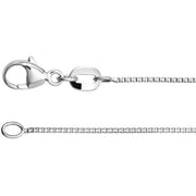 Sterling Silver .8 Mm  Diamond-cut Box 20' Chain