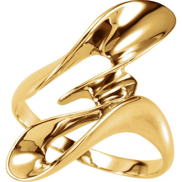 14k Yellow Freeform Ring