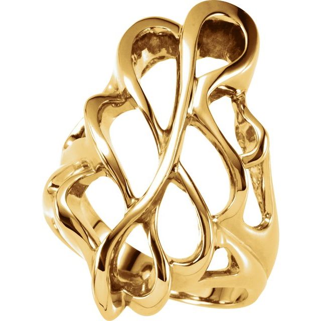 14k Yellow Freeform Ring