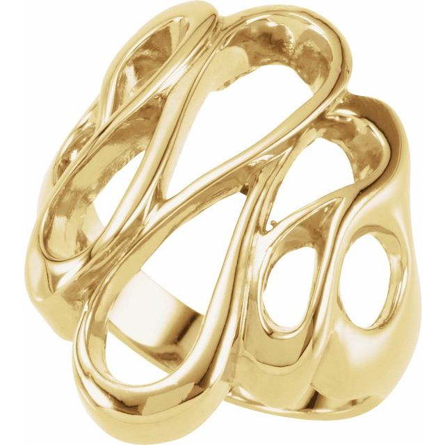 14k Yellow Freeform Ring
