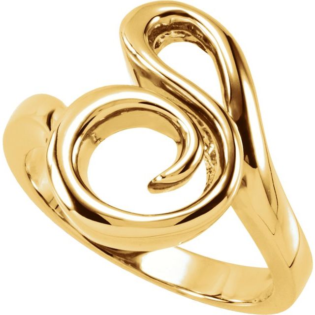 14K Yellow Freeform Ring