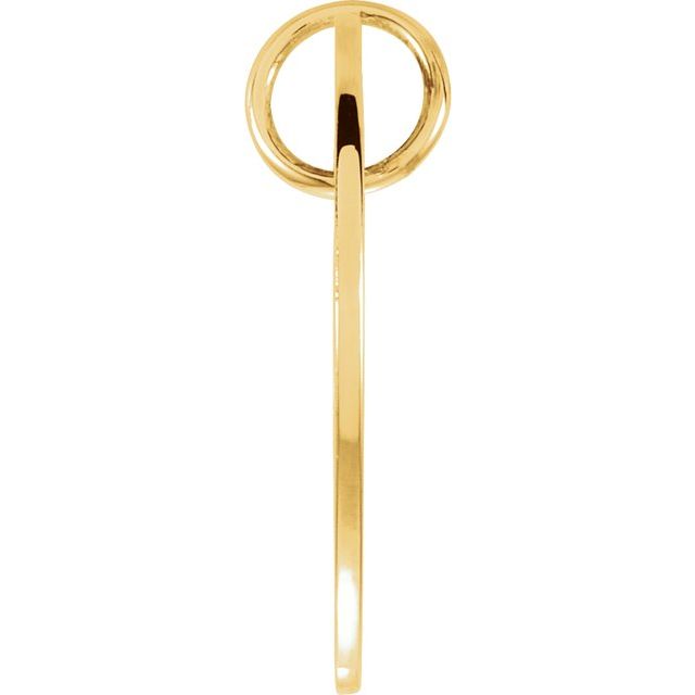 18k Yellow Vermeil Posh Mommy® Engravable Wee Loop Pendant