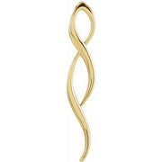 14K Yellow Freeform Pendant