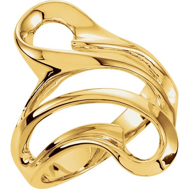 14K Yellow Freeform Ring