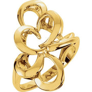 14K Yellow Freeform Ring