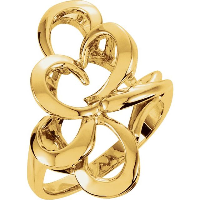 14K Yellow Freeform Ring