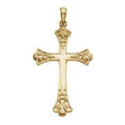 14K Yellow Cross Pendant