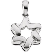 Sterling Silver 23x17.5 mm Star of David Pendant