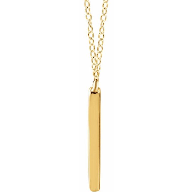 14k Yellow V 16-18' Necklace