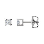 14K White 3/4 CTW Natural Diamond Earrings