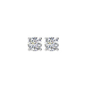 14K White 1/2 CTW Natural Diamond Earrings