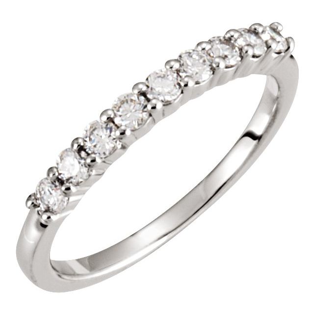 14K White 1/3 CTW Lab-Grown Diamond Anniversary Band