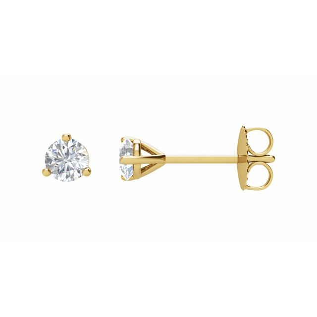 14K Yellow 1/3 CTW Natural Diamond Stud Earrings