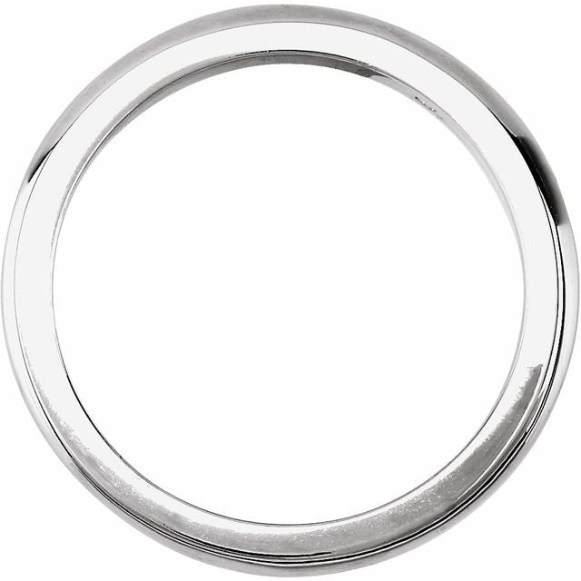 14K White 2.25 mm Solstice Solitaire® Tapered Knife Edge Matching Band 7