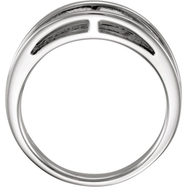14k White Negative Space Ring