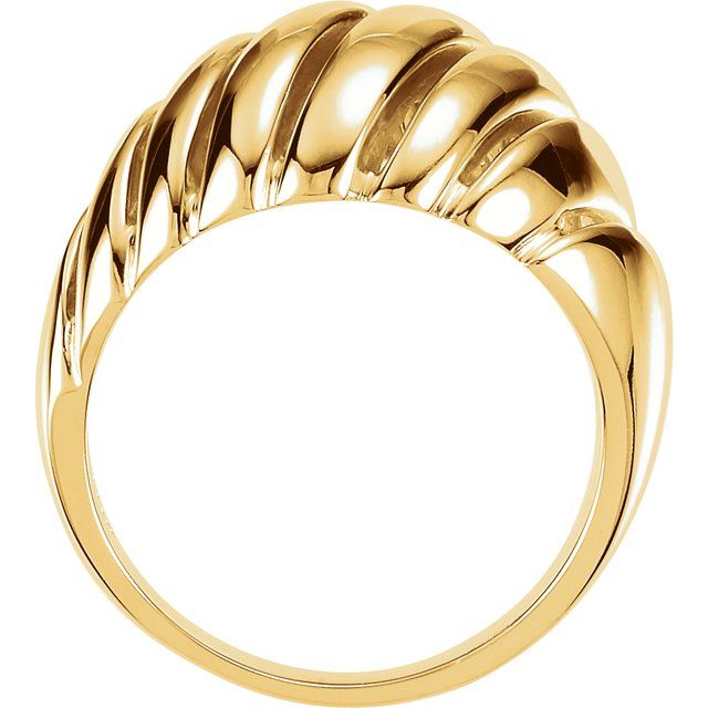 14k Yellow Dome Ring