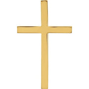 18K Yellow 25.7x15.7 mm Cross Pendant