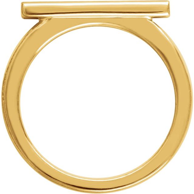 14k Yellow Bar Ring