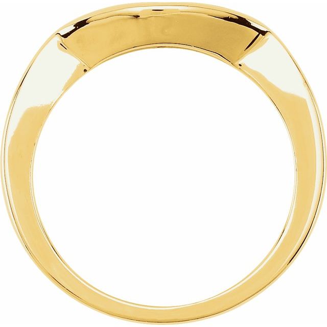 14K Yellow Matching Band for 5.2 mm Round Ring