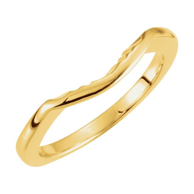 14K Yellow Matching Band for 5.2 mm Round Ring