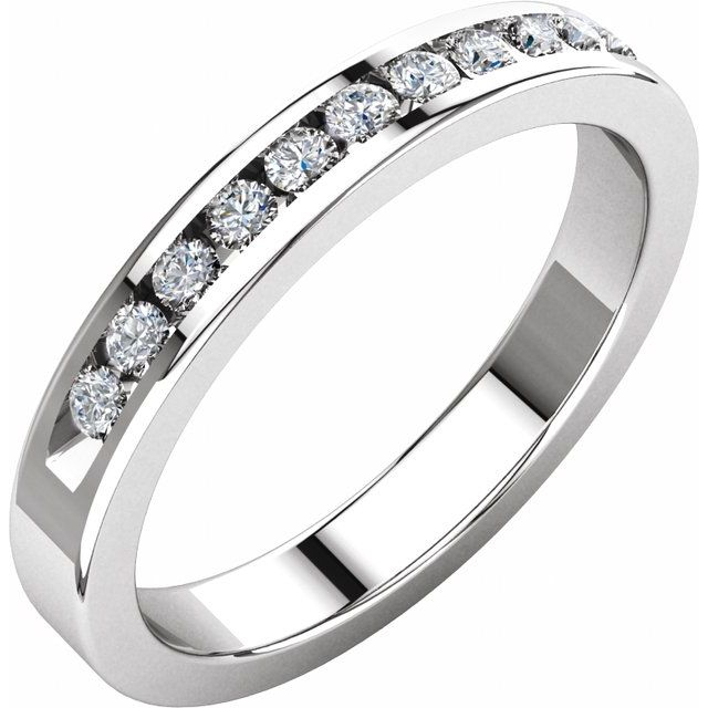 14K White 1/4 CTW Natural Diamond Anniversary Band