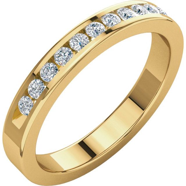 14k Yellow 1/4 Ctw Natural Diamond Anniversary Band