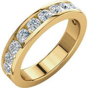 14K Yellow 1 CTW Natural Diamond Anniversary Band