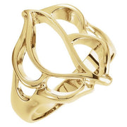 14K Yellow Freeform Ring