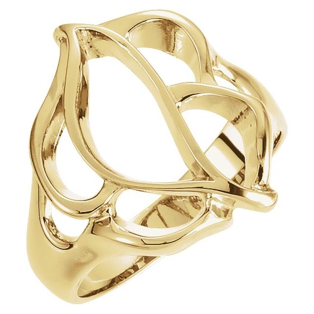 14K Yellow Freeform Ring