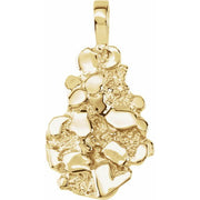 14K Yellow Nugget Pendant
