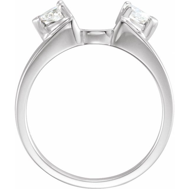 14K White 1/5 CTW Natural Diamond Wrap