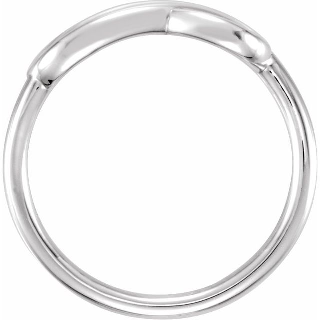 14k White Double Infinity-inspired Ring
