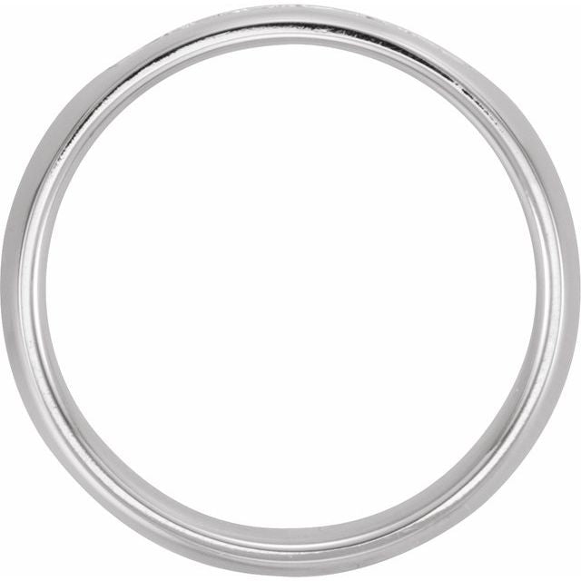 14k White 1/4 Ctw Natural Diamond Knife-edge Comfort-fit Band Size 10