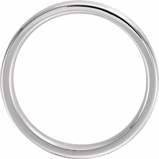 14k White/yellow/white 5 Mm Grooved Band Size 10