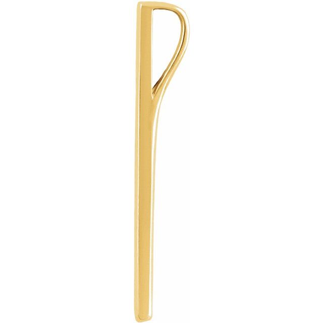 14k Yellow 29.7x2.2 Mm Bar Pendant